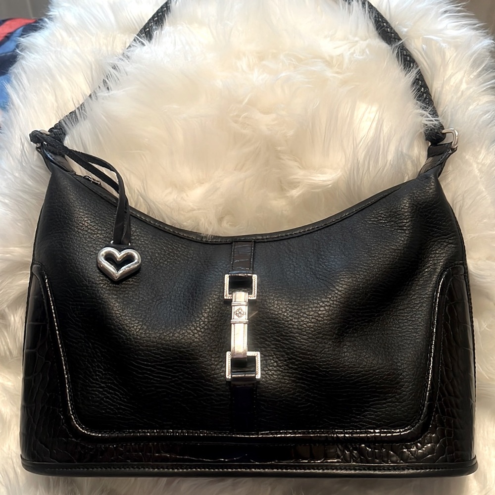Beautiful Brighton hobo bag with braided strap.